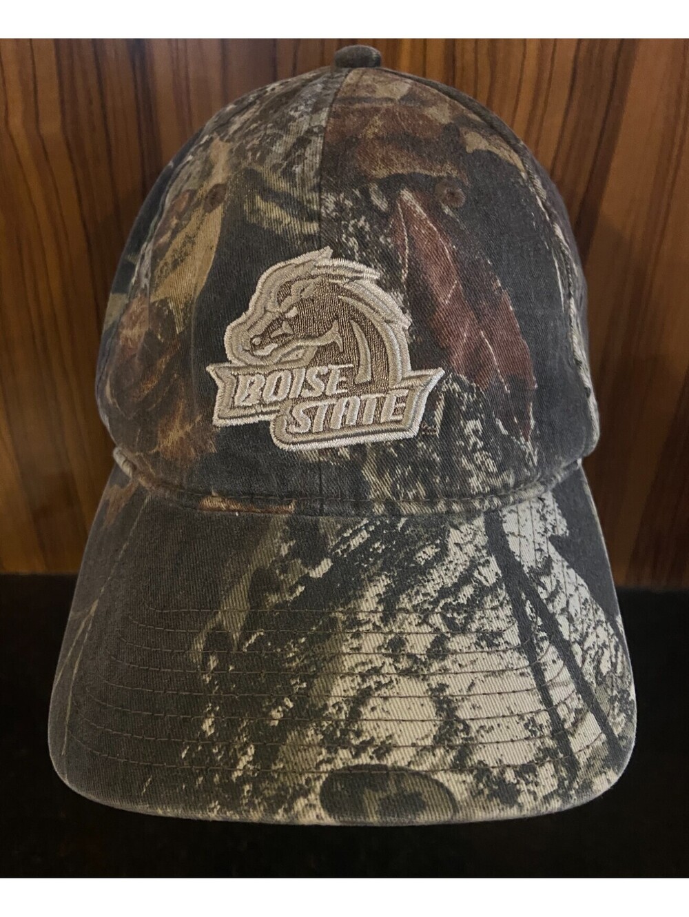 Boise State Camo Strapback Mesh Adjustable Embroidered Logo Dad Hat Cap Broncos